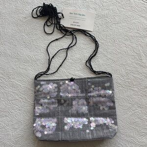 New York Glitz Giorgio Beverly Hills Beaded Mesh Sequin Evening Bag